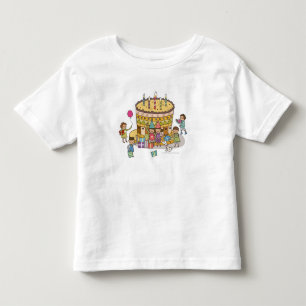 T-shirt Pour Les Tous Petits Deux garçons et trois filles dans une fête d'anniv