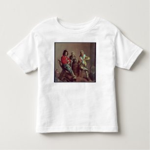 T-shirt Pour Les Tous Petits Deux garçons et une fille faisant la musique, 1629