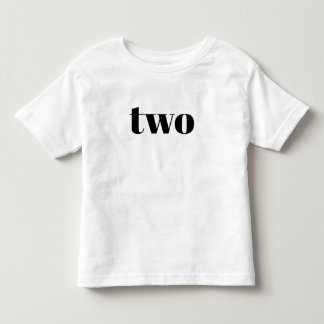 T-shirt Pour Les Tous Petits Deux - Joyeuse chemise d'anniversaire pour enfants