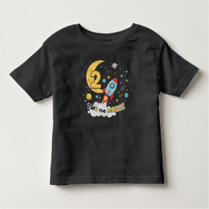 T-shirt Pour Les Tous Petits Deux la Lune 2e anniversaire