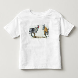T-shirt Pour Les Tous Petits Deux ont blessé les chevaliers à un tournoi, pla