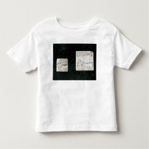 T-shirt Pour Les Tous Petits Deux ont décoré des joints dépeignant un zébu et