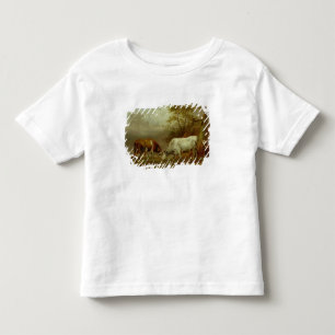 T-shirt Pour Les Tous Petits Deux taureaux avec les klaxons verrouillés, 1653