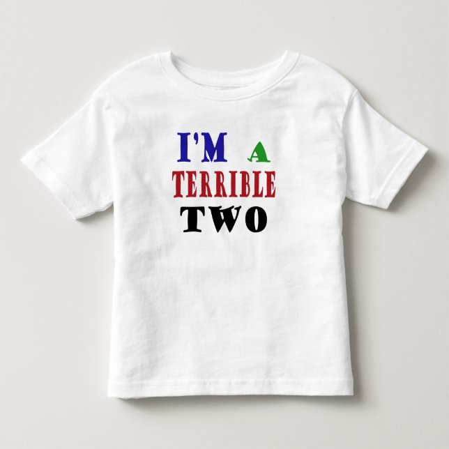 T-shirt Pour Les Tous Petits DEUX terribles ! (Devant)