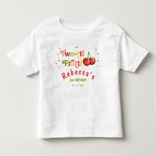 T-shirt Pour Les Tous Petits Deux tti Frutti Fruity Fun Fun Deuxième Anniversai