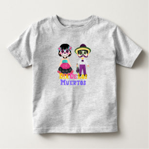 T-shirt Pour Les Tous Petits Dia De Los Muertos Enfants