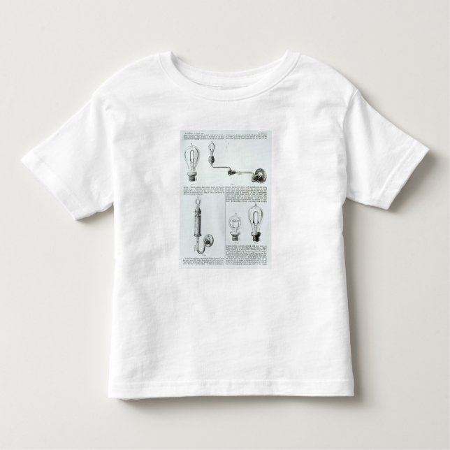 T-shirt Pour Les Tous Petits Diagrammes des ampoules et de leurs parenthèses (Devant)
