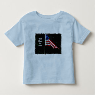 T-shirt Pour Les Tous Petits Dieu bénisse les USA