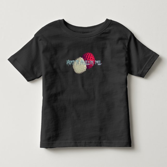 T-shirt Pour Les Tous Petits Difficile à avaler pilule (Devant)