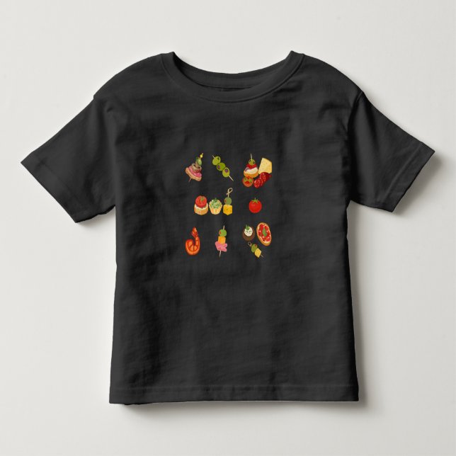 T-shirt Pour Les Tous Petits  Diffusion de tapas espagnoles (Devant)