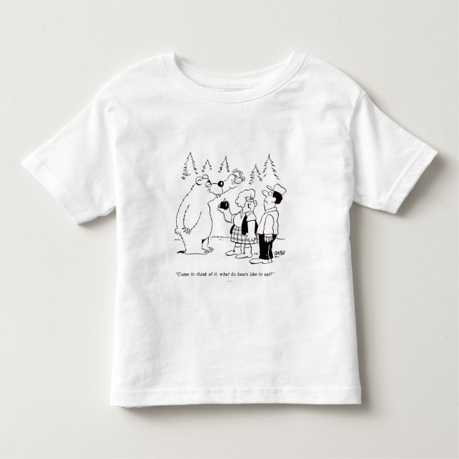 T-shirt Pour Les Tous Petits Dîner d'ours (Devant)