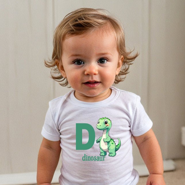T-shirt Pour Les Tous Petits Dino Delight - Toddler’s Alphabet Adventure Tee (Créateur téléchargé)