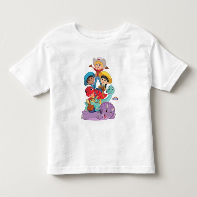 T-shirt Pour Les Tous Petits Dino Ranch Friends (Devant)