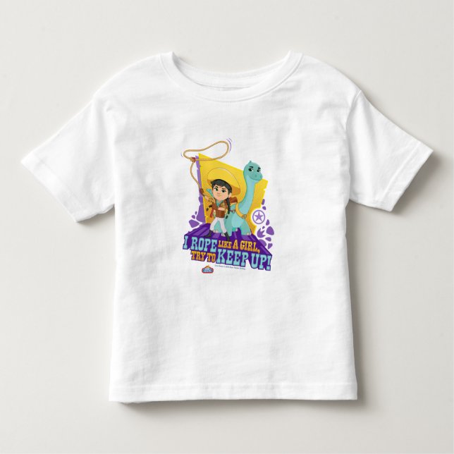 T-shirt Pour Les Tous Petits Dino Ranch | Min et Clover (Devant)