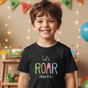 T-shirt Pour Les Tous Petits Dinos rugissons anniversaire enfants