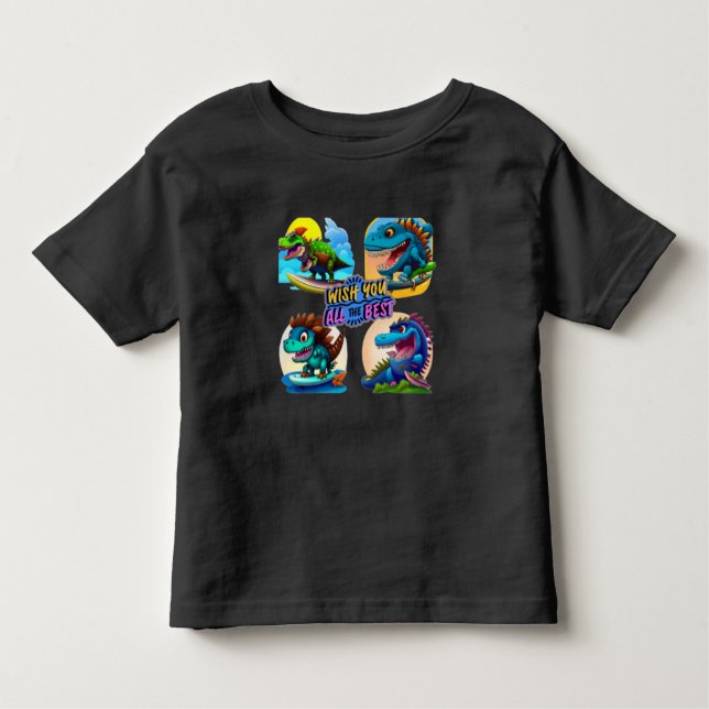 T-shirt Pour Les Tous Petits dinosaur  (Devant)