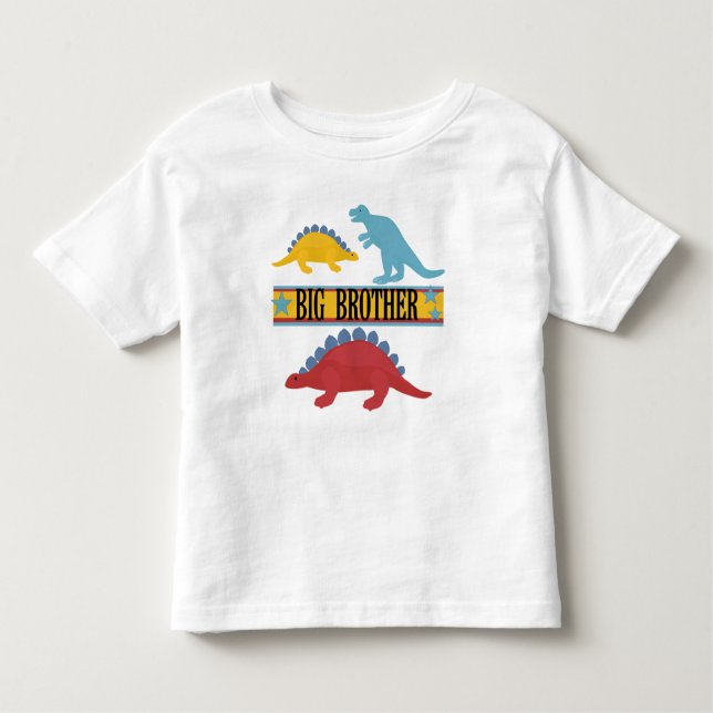 T-shirt Pour Les Tous Petits Dinosaur Big Brother (Devant)