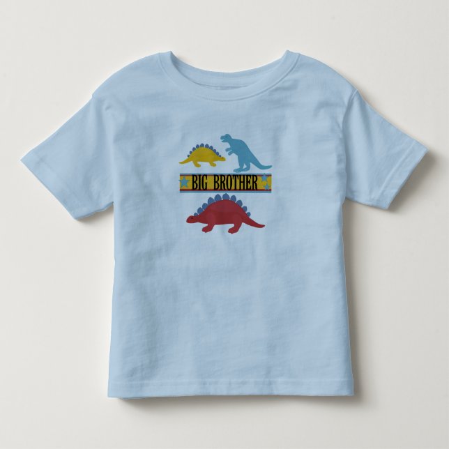 T-shirt Pour Les Tous Petits Dinosaur Big Brother (Devant)