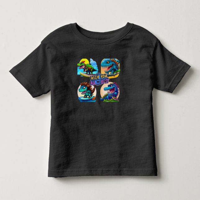 T-shirt Pour Les Tous Petits dinosaure (Devant)