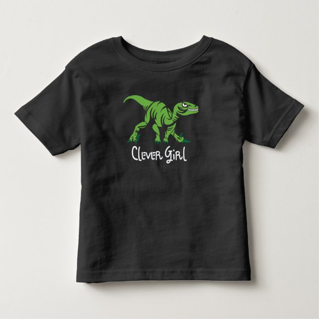 T-shirt Pour Les Tous Petits Dinosaure Clever Girl (Devant)