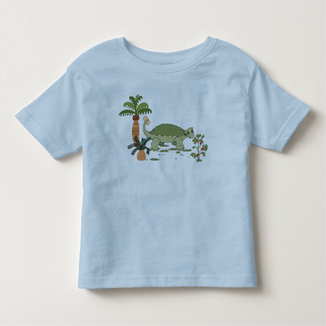 T-shirt Pour Les Tous Petits Dinosaure d'Ankylosaurus (Devant)