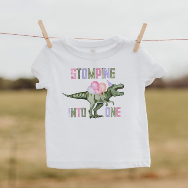 T-shirt Pour Les Tous Petits Dinosaure de la fille en une chemise (Créateur téléchargé)
