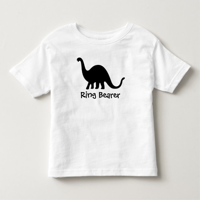 T-shirt Pour Les Tous Petits Dinosaure : Porteur d'anneau (Devant)
