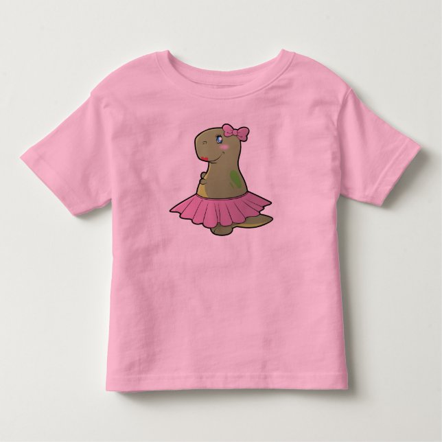 T-shirt Pour Les Tous Petits Dinosaure T-Rex Longue Manche (Devant)