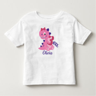T-shirt Pour Les Tous Petits Dinosaures Caricature mignonne 3ème anniversaire f