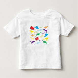 T-shirt Pour Les Tous Petits Dinosaures colorés Motif pour enfants