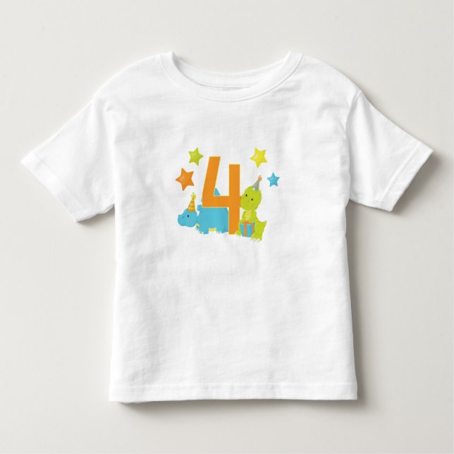 T-shirt Pour Les Tous Petits Dinosaures de bébé chemise d'anniversaire de (Devant)