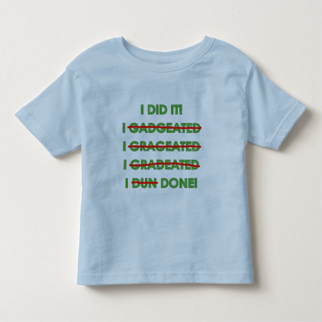 T-shirt Pour Les Tous Petits Diplôme amusant T Chemises et cadeaux (Devant)