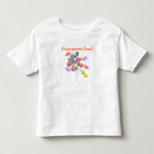 T-shirt Pour Les Tous Petits Diplômé de maternelle Poussin et Ballons