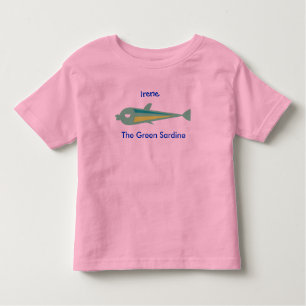 T-shirt Pour Les Tous Petits Disparaissent Fish_Irene la sardine verte