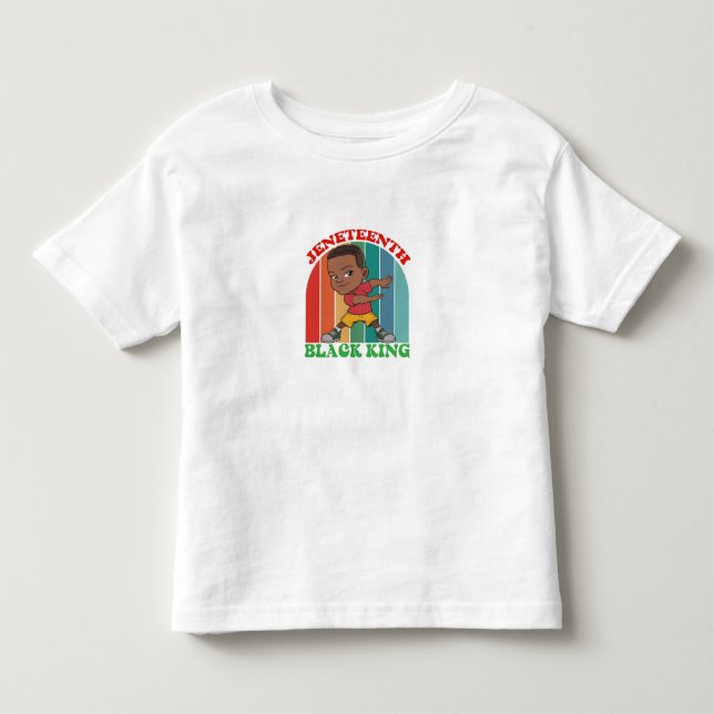 T-SHIRT POUR LES TOUS PETITS DIX-SEPTIÈME ROI NOIR (Devant)