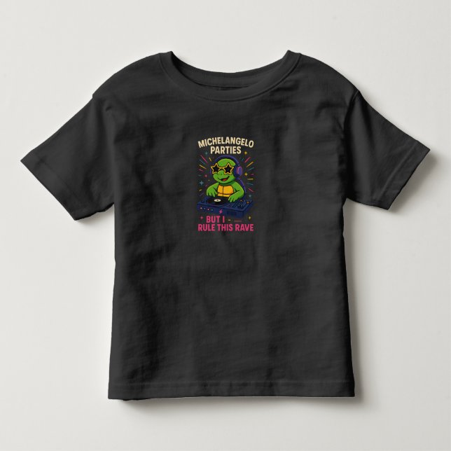 T-shirt Pour Les Tous Petits DJ Tortue (Devant)