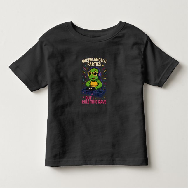 T-shirt Pour Les Tous Petits DJ Turtle (Devant)
