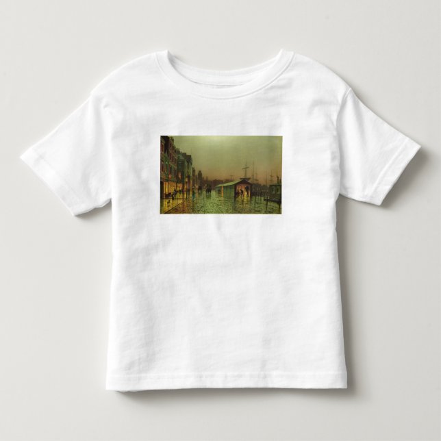 T-shirt Pour Les Tous Petits Docks de John Atkinson Grimshaw | Liverpool (Devant)