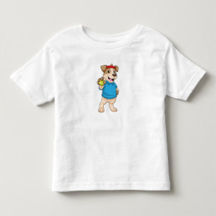 T-shirt Pour Les Tous Petits Dog at tennis