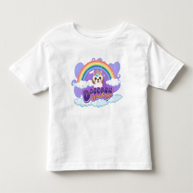 T-shirt Pour Les Tous Petits Dogcorn merveilleux (Devant)