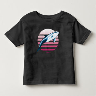 T-shirt Pour Les Tous Petits Dolphin rétro de style vintage