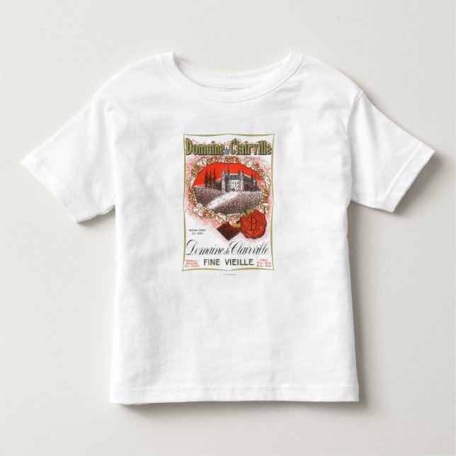 T-shirt Pour Les Tous Petits Domaine De Clairville Wine LabelEurope (Devant)