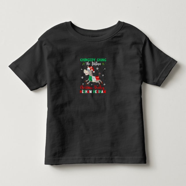 T-shirt Pour Les Tous Petits Dominick L'âne de Noël (Devant)