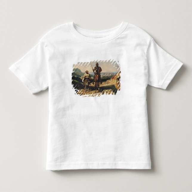 T-shirt Pour Les Tous Petits Don don Quichotte et Sancho (Devant)