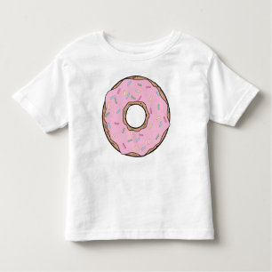 T-shirt Pour Les Tous Petits Donut rose, noisette, givre, glaçage, arrosage