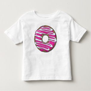 T-shirt Pour Les Tous Petits Donut rose, noix de muscade, glaçage, givrage, laq