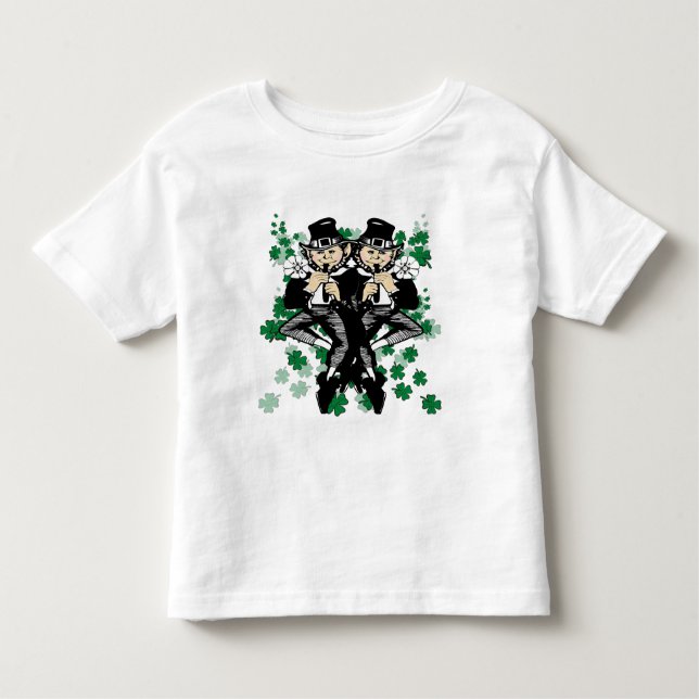 T-shirt Pour Les Tous Petits Double La Chance Leprechaun (Devant)