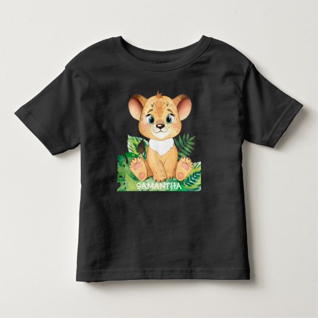 T-shirt Pour Les Tous Petits Douce Lion faune  (Devant)