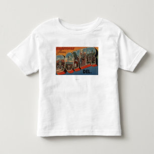 T-shirt Pour Les Tous Petits Douvres, DelawareGrandes lettres ScènesDover, DE