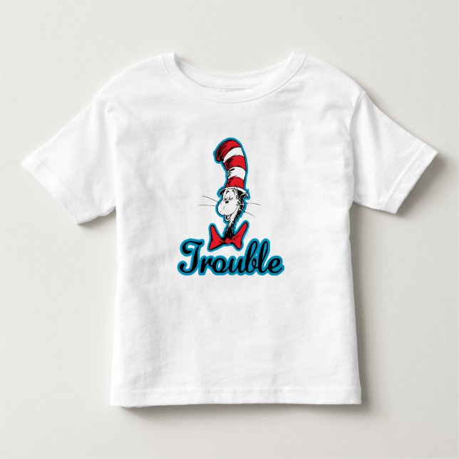 T-shirt Pour Les Tous Petits Dr Seuss | Chat dans le problème du Casquette (Devant)